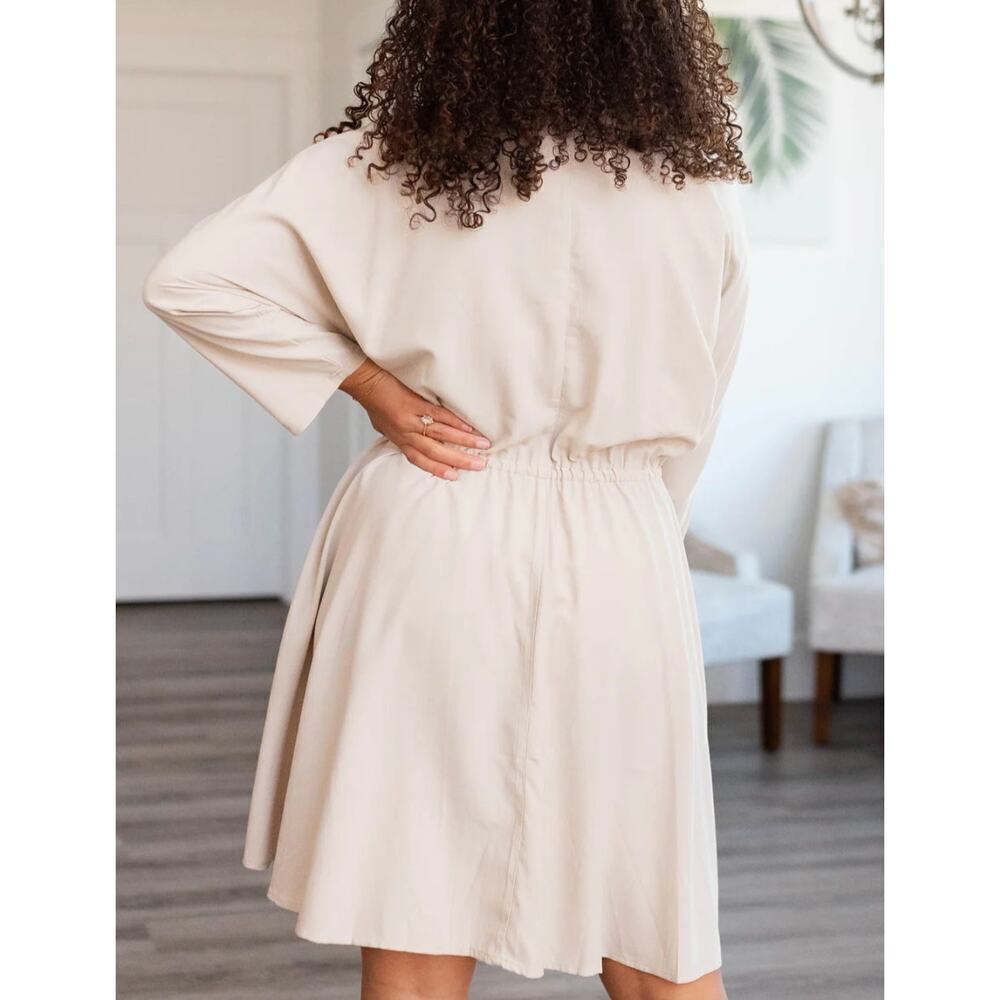 New with Tags Easel Khaki Dress SZ S - Picture 2 of 10